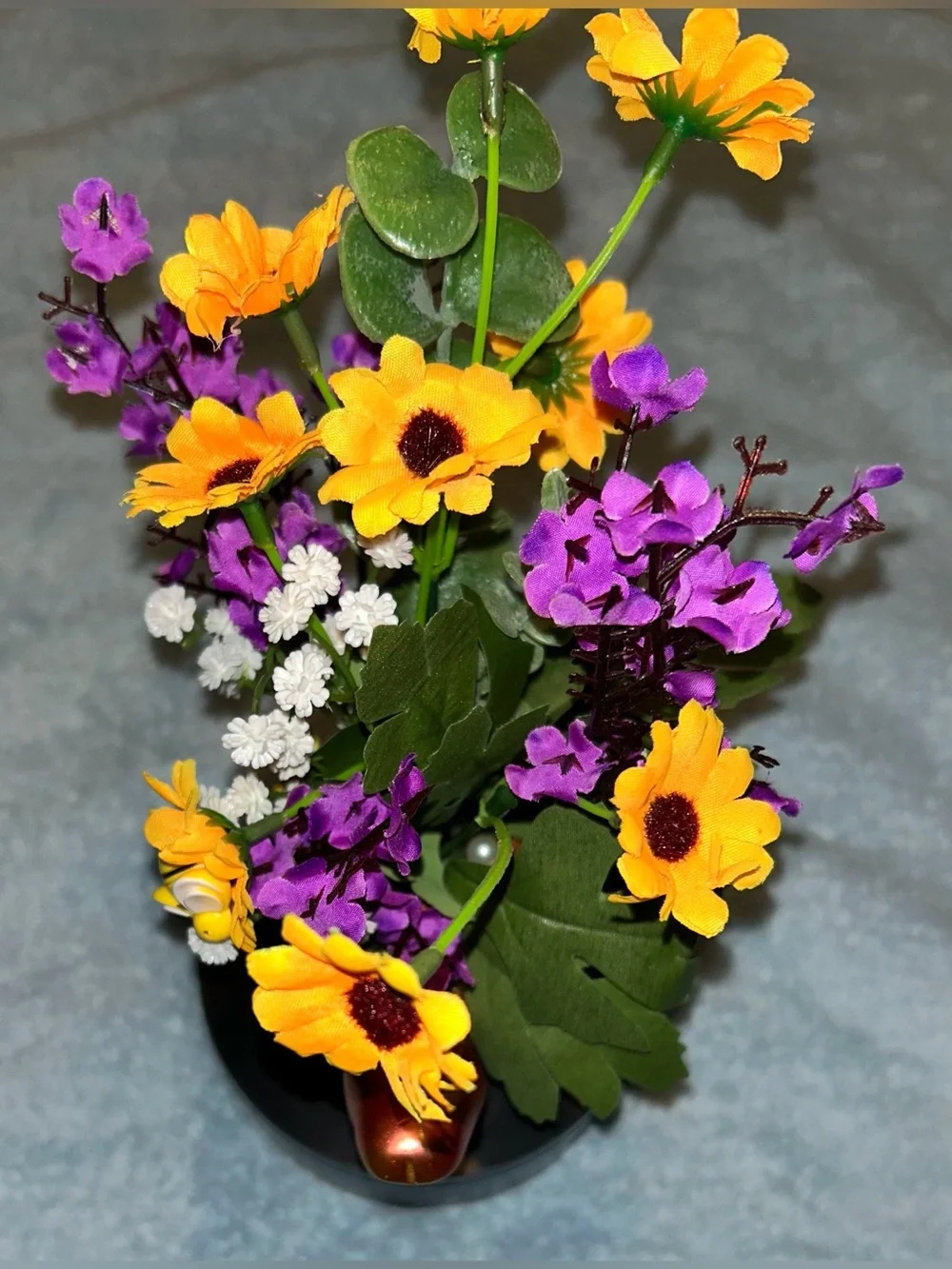 ADULT HUMOR SMALL FAUX FLORAL ARRANGEMENT/HANDCRAFTED